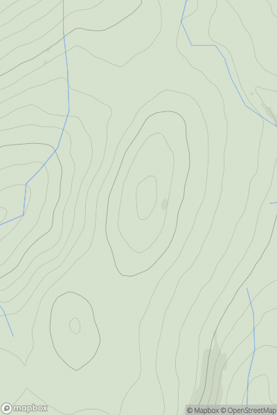 Thumbnail image for Beinn Ruadh [Loch Fyne to Bute and the Firth of Clyde] [NS137719] showing contour plot for surrounding peak